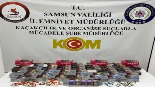 Samsunda 11 bin adet doldurulmuş makaron ele geçirildi
