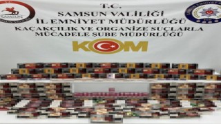 Samsunda 28 bin 580 adet kaçak makaron ele geçirildi