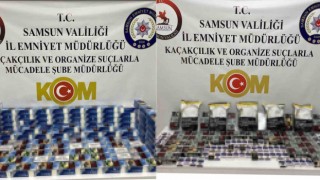 Samsunda 37 bin 180 adet makaron ele geçirildi