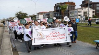 Samsunda çölyak hastaları için farkındalık yürüyüşü düzenlendi