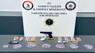 Samsunda uyuşturucuyla yakalanan şahıs gözaltına alındı