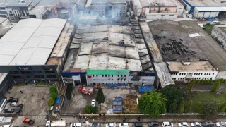 Samsundaki fabrika yangını 9 saatte söndürüldü