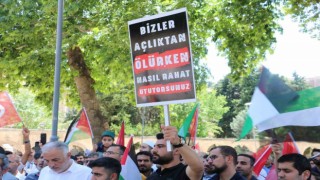 Şanlıurfada İsraile tepki, Filistine dua