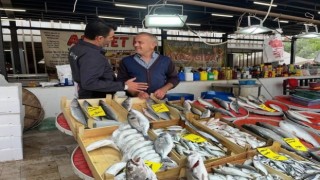 Sarıgöl pazaryerinde balık satıcıları denetimden geçti