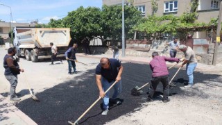 Siirtte asfalt ve onarım çalışması başlatıldı