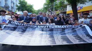 Somada 301 maden şehidi için anma yürüyüşü yapıldı