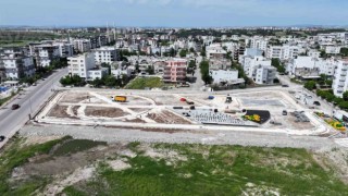 Sümerevlerde park çalışmaları devam ediyor