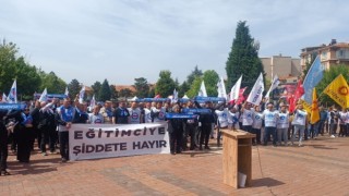 Tavşanlıda şiddete karşı ortak eylem