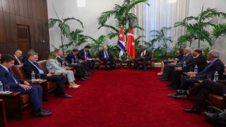 TBMM Başkanı Kurtulmuş, Küba Devlet Başkanı Yardımcısı Mesa ile bir araya geldi