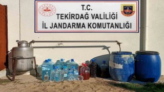 Tekirdağda 344 litre sahte alkol ele geçirildi