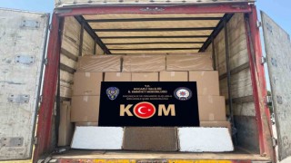TEM otoyolunda 1 milyon 540 bin içi dolu makaron ele geçirildi