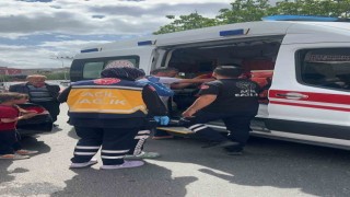 Ticari taksinin çarptığı çocuk, ambulanstan kaçtı