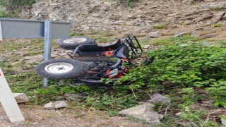 Tokatta ATV devrildi, sürücü yaralandı