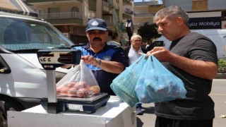 Toroslardaki semt pazarlarında tartı kontrol noktası kuruldu