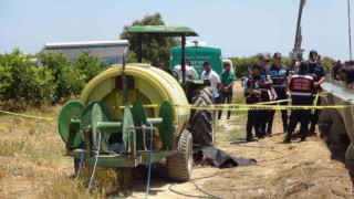 Traktör ile ilaç tankının arasındaki şafta kıyafetleri dolanan kız feci şekilde can verdi