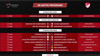 Trendyol Süper Ligde son haftanın programı açıklandı