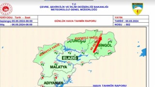 Tunceli için kuvvetli yağış uyarısı