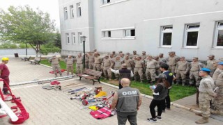 Tuncelide orman yangınlarıyla mücadele eğitimi