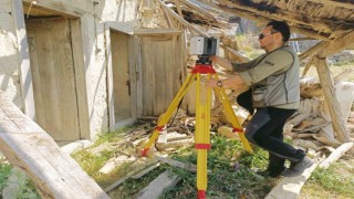 Türk evinin 3D lazer tarama çalışması yapıldı