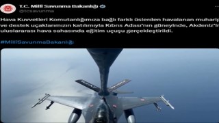 Türk Hava Kuvvetleri, Kıbrısın güneyinde eğitim uçuşu gerçekleştirdi