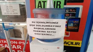 Ücretsiz kullanıma sunulan sebilden bidon doldurulması tepki çekti
