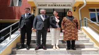 Vali Aksoydan İnönüye ziyaret
