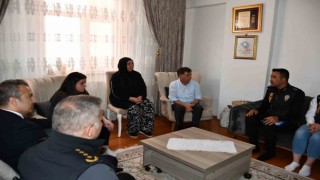 Vali Çiçek, POLHANE Projesi kapsamında hane ziyaretine katıldı