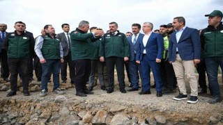 Vali Mustafa Çiftçi, Narman Şehitler Barajında incelemelerde bulundu