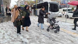 Vanda etkili olan dolu kışı aratmadı