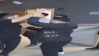 Veli öğrenci dolu sınıfı bastı: O anlar kamerada