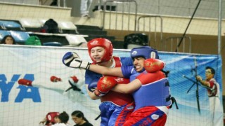 Wushu Okul Sporları Türkiye Şampiyonasınde 50 ilden gelen 959 sporcu, dereceye girmek için ter döküyor