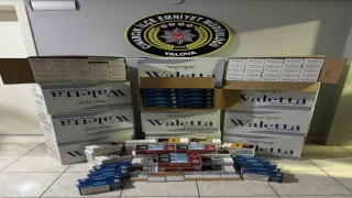 Yalovada 118 bin adet dolu makaron yakalandı