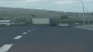 Yokuşu inen kamyona hiçbir araç yetişemedi