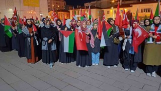 Yozgatta İsrailin saldırıları protesto edildi