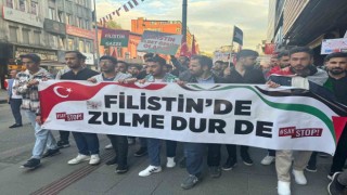 Zonguldakta Filistine destek yürüyüşü