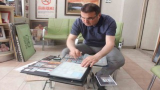 40 yıldır pul biriktiriyor