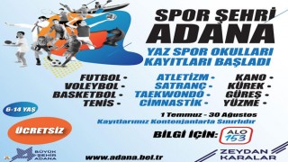 Adana’da Ücretsiz Yaz Spor Okulları Başlıyor