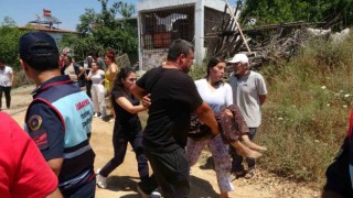 Ağılı yanan kadın sinir krizi geçirdi, ambulansla hastaneye kaldırıldı