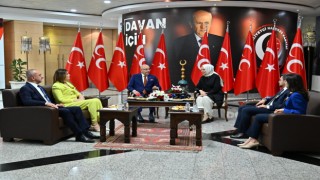 AK Parti heyetinden MHPye bayram ziyareti