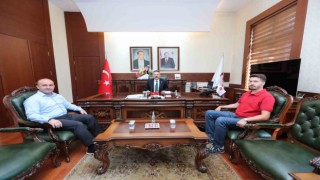 AK Parti İl Başkanı Albayrak ve yardımcısı Vali Aksoyu ziyaret etti