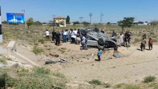 Aksarayda trafik kazası: 2si çocuk 3 yaralı