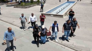 Aksarayda zabıta ve polisten dilenci operasyonu