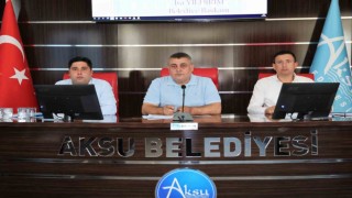 Aksu Belediyesi meclisinde İsrailin Filistine yönelik saldırıları kınandı