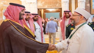 Ali Erbaş Suudi Arabistan Veliaht Prensi bayramlaştı.
