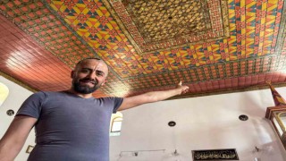Altı asırlık özel işlemeli cami tavanı orijinalliğini koruyor