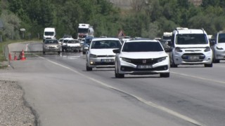 Ankara-Samsun karayolunda bayram dönüşü trafiği