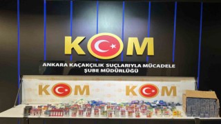 Ankarada kaçak sigara operasyonu: 1 milyonu aşkın doldurulmuş makaron ele geçirildi
