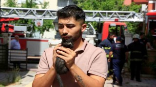 Antalyada nişanlı çiftin evi küle döndü
