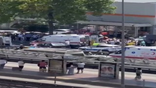 Avcılarda Tofaş araç önce yayaya sonra elektrik direğine çarptı: 1i çocuk 5 kişi yaralandı