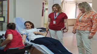 Aydın Devlet Hastanesinden Türk Kızılayına anlamlı destek